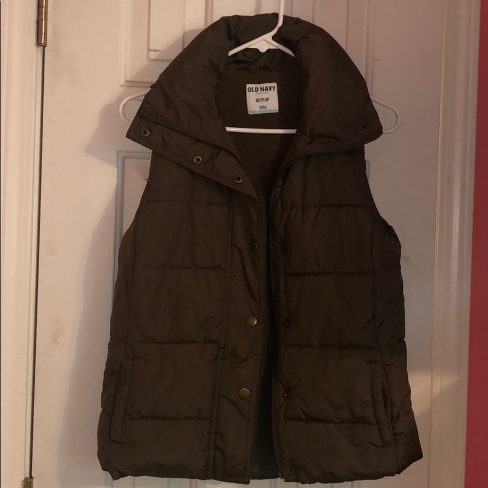 Army Green Puffer Vest